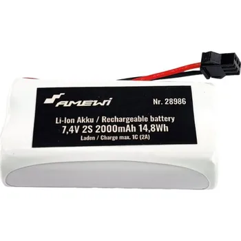 RC vybavení AMEWI Trade e.K. Aku Li-Ion 2S 7,4 V 2000 mAh HBX 3-Pin