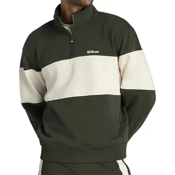 Pánská mikina Pánská mikina Wilson M Playstate Half Zip Grape Leaf XL