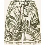 Bogner Dámské Lněné Šortky Carmel, tmavě zelená / režná /...