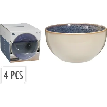 Excellent houseware Sada misek 4 ks 580 ml modrá KO-Q07000070