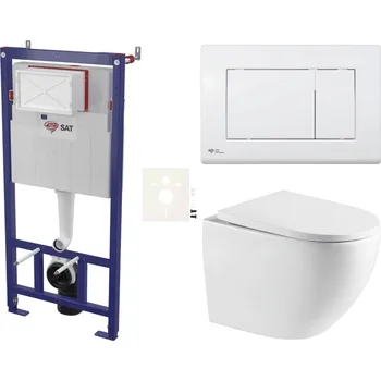 Klozet Siko Závěsný WC set do lehkých stěn / předstěnová SAT SSTOR6720K