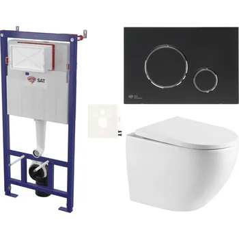 Klozet Siko Závěsný WC set do lehkých stěn / předstěnová SAT SSREX6778K