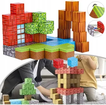 ostatní stavebnice 100 KS MAGNETICKÉ STAVEBNICE, SENZORICKÉ HRAČKY STEM MONTESSORI PRO MALÉ DĚTI