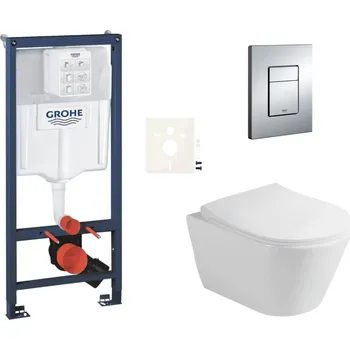 Klozet Siko Závěsný WC set do lehkých stěn / předstěnová montáž Glacera Ava GRSAVAE