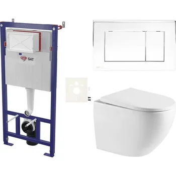 Klozet Siko Závěsný WC set do lehkých stěn / předstěnová SAT SSREX6721K