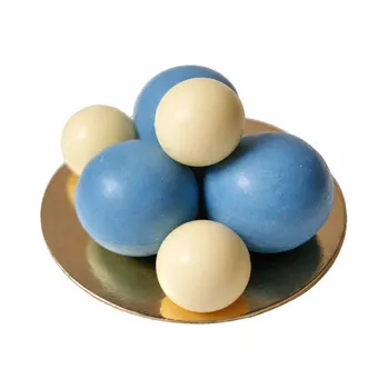 Čokoláda Čokoládová figurka Kolule modré a bílé 6ks