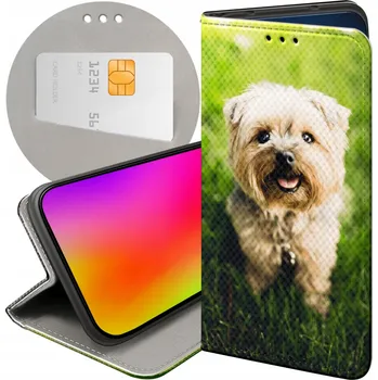 Pouzdro na mobilní telefon Flipové pouzdro Hello Case pro Motorola Moto G54 béžové