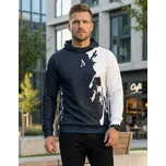 Pánská funkční mikina premium ALTISPORT VOJ/ALM112MI01 ČERNÁ-BÍLÁ XL