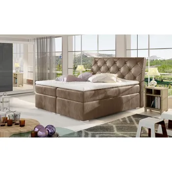 Postel EltapMeble Balvin 180X200, postel boxspring, Monolith 09, 183Šx120V