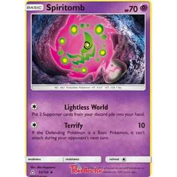 Sběratelská karetní hra Spiritomb 053/156 - Ultra Prism Typ karty: Non-Holo