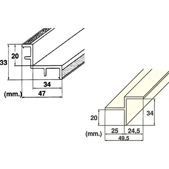 Roll rošt - hrana přelivného žlábku, délka 2m - MP201-LAT