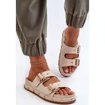 Béžové dámské pantofle na platformě Big Star Velikost: 37