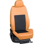 Autopotahy Volkswagen TOURAN / TOURAN /10.2010-09.2015, Touran (7 míst), KOŽENKA > OR 0429 (OR 0429 / Hnědý koženkový bok)