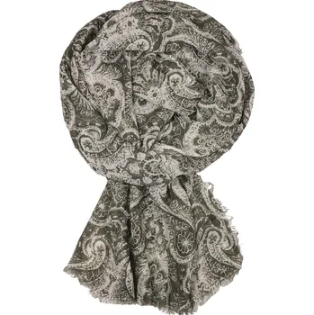 Šátek Bavlněný šátek se vzorem Ganga khaki