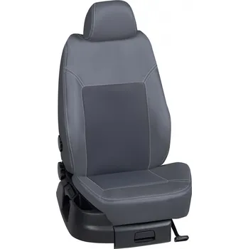 Potah sedadla Autopotahy Citroën C3 / od r.2003-> , 5 dveří, KOŽENKA > K0022 (K0022 / Tmavě šedý koženkový bok)