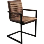 2ks jídelní židle s potahem Benny semišový vzhled