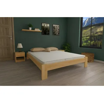 Postel Postel Adam 120x200 cm masiv + matrace Diana 15 cm + rošt ZDARMA
