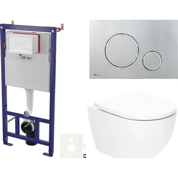 Klozet Siko Závěsný WC set do lehkých stěn / předstěnová SAT Fusion SSTORFU71