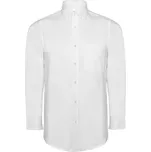 Pánská košile s dlouhým rukávem Oxford, bílá, Velikost L