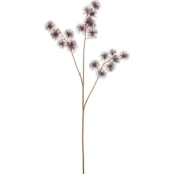 umělá květina Autronic Bodlák - umělá kvetoucí větev, barva tmavě fialová, sada 8 ks