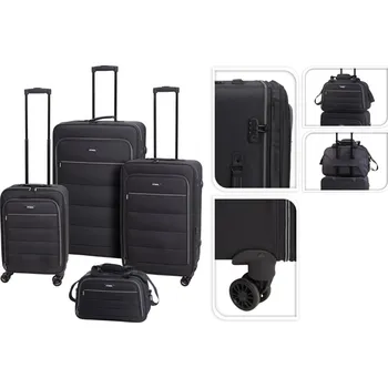 turistický batoh Proworld Sada cestovních kufrů 4 ks černá KO-CW5000080