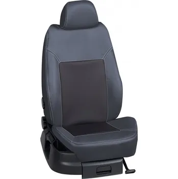 Potah sedadla Autopotahy Volkswagen TOURAN / TOURAN /2003-09.2010, Touran, KOŽENKA > K0023 (K0023 / Tmavě šedý koženkový bok)