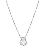 EG3356 Stříbrný náhrdelník nepravidelného tvaru s říční perlou