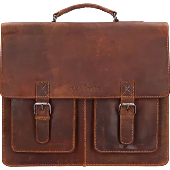 Pánská aktovka Pánská kožená aktovka Greenwood Nigel - hnědá