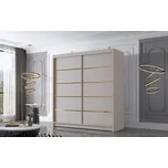 Šatní skříň MILINA - 180 cm, kašmír