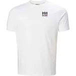 Pánské bavlněné tričko Helly Hansen SHORELINE T-SHIRT 3.0 XL Bílá, Černá