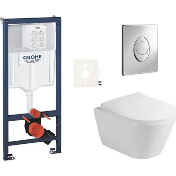 Klozet Siko Závěsný WC set do lehkých stěn / předstěnová montáž Glacera Ava GRSAVASA