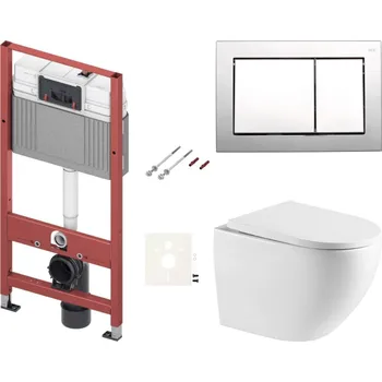 Klozet Siko Závěsný WC set do lehkých stěn / předstěnová SAT TSTOR67412