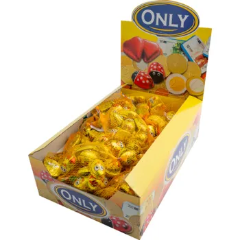 Čokoláda Only Čokoládová kuřátka z mléčné čokolády s krémovou mléčnou náplní v síťce 84 g