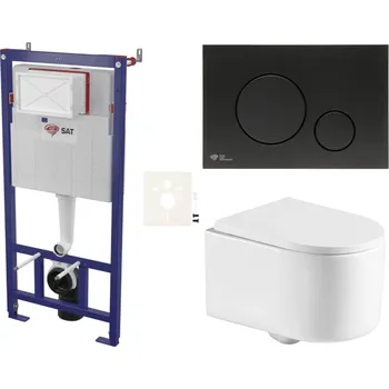 Klozet Siko Závěsný WC set do lehkých stěn / předstěnová SAT SSTOR7268K