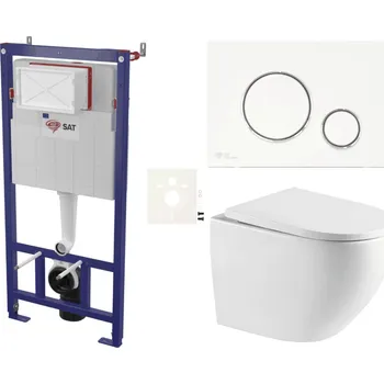 Klozet Siko Závěsný WC set do lehkých stěn / předstěnová SAT SSREX6770K