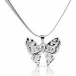 Dámský ocelový náhrdelník s motivem Mašle Stříbrný