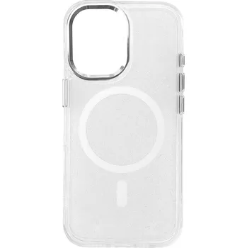 Pouzdro na mobilní telefon Hurtel Třpytivý kryt pro Samsung Galaxy S26 Ultra, kompatibilní s MagSafe - bílý