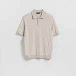 Reserved - Svetr polo s viskózou - béžová - 700HT-08X - 700HT-08X-XS