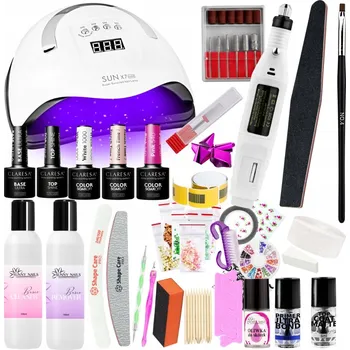 Sada pro hybridní manikúru Claresa s LED/UV lampou 168W a frézkou