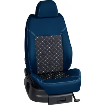 Potah sedadla Autopotahy Volkswagen TOURAN / TOURAN /10.2015->, Touran (5 míst), KOMFORT > OR 0425 (OR 0425 / Modrý bok)