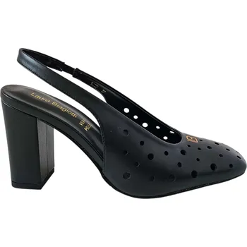 Dámské baleríny Černé slingback lodičky Laura Biagiotti Calf Black Velikost: 39