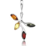 Jan Kos jewellery Stříbrný přívěsek s jantarem MHT-5826/SA00