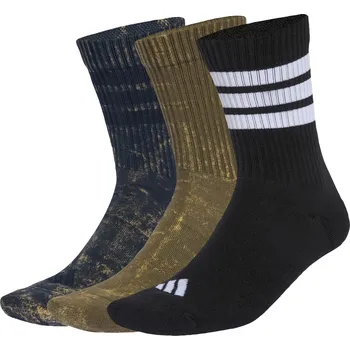 Pánské ponožky ADIDAS Ponožky Stonewash Crew – 3 páry BÉŽOVÁ|FIALOVÁ|ČERNÁ