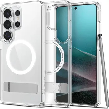 Pouzdro na mobilní telefon SPIGEN ULTRA HYBRID "S" MAG MAGSAFE GALAXY S26 ULTRA CLEAR/WHITE