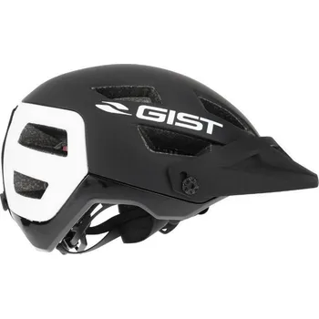 Chránič hlavy GIST Zadní helma s nastavitelným štítem ve 3 pozicích Gist Kop In-Mold Fit-System M BÍLÁ|ČERNÁ