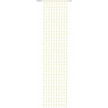 LED páska DECOLED Easy Fix LED světelný závěs interiér 100 × 500 cm, teple bílá, 500 diod, 10 pramenů, čirý kabel IP20, prodlužovací