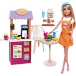 Sada panenek s kavárnou