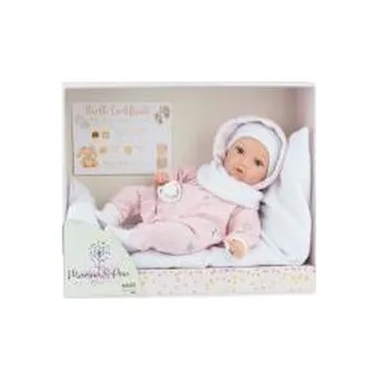 Panenka Lalka hiszpańska Noa Reborn z pościelą 40cm