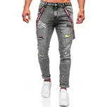 PÁNSKÉ DŽÍNY S ŠLEMI SLIM FIT ČERNÉ KX968-C DENLEY_30/S