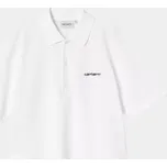 Carhartt WIP Script Polo (white/black) S, bílá